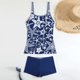 thumbnail image 3 of Traje de baño para mujer Traje de baño dividido con estampado grande para mujer Falda de bikini Traje de baño dividido Trajes de baño para mujer, 3 of 5
