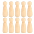 thumbnail image 1 of 10 pcs 75 mm female DIY painting dolls Wooden Children paint figure toy crafts, 1 of 4