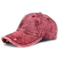 thumbnail image 2 of Men Baseball Cap Flat Cap Fashional Red Sport Hats, 2 of 5