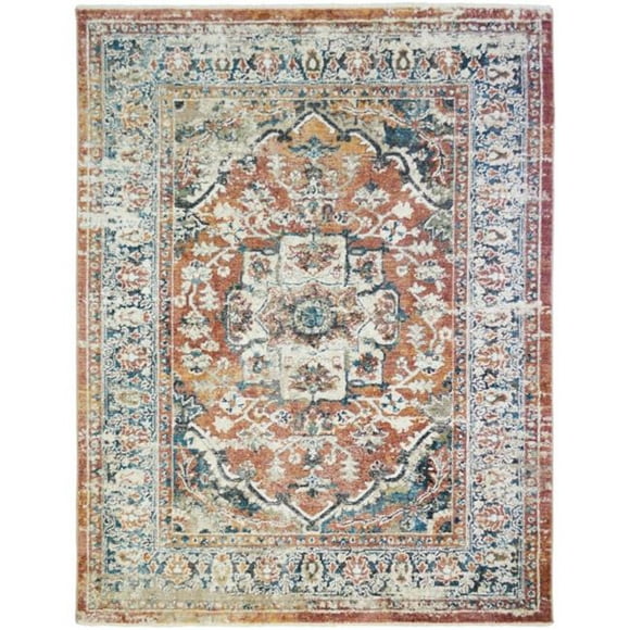 2 ft. 1 in. x 3 ft. 3 in. Oxford Dover Area Rug&#44; Rust