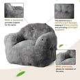 thumbnail image 4 of Historyli Compact Bean Bag Chair for Adults, Space-Saving Lounge Chair with Ergonomic Backrest & Wide Armrest, High Density Foam Filler, for Apartment, 4 of 7