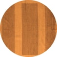 thumbnail image 1 of Ahgly Company Indoor Round Abstract Orange Modern Area Rugs, 4' Round, 1 of 4