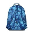thumbnail image 3 of High Capacity Hawaii Tropical Wind Palm Leaves Student Backpack: Durable Lightweight Laptop Daypack with Padded Sleeve, Perfect for Campus Commute, A Great Gift for High School & College Students, 3 of 6