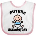 thumbnail image 3 of Inktastic Future Accountant in Training Baby Boys Baby Bib, 3 of 4