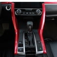 thumbnail image 2 of Coconut Ok 2Pcs Carbon Fiber Gear Shift Panel Cover Trim for Civic 2014-2019,carbon fiber, 2 of 4