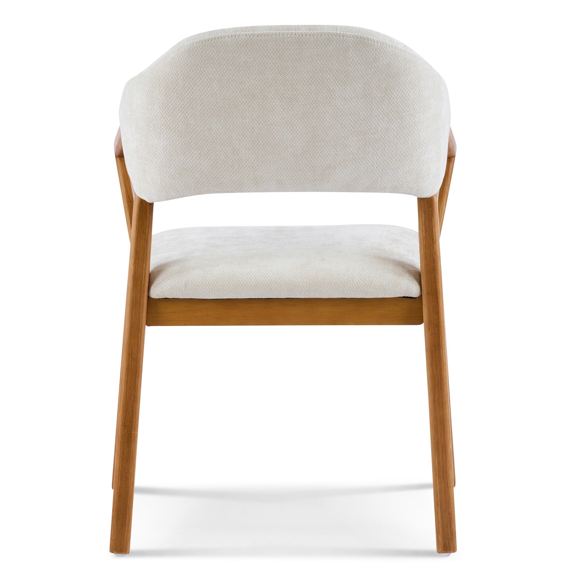 Sailvan Set of 2 Upholstered Dining Chairs with Armrests,Oatmeal Chenille Kitchen Chairs with Sturdy Wood Frame,300lb Capacity Beige