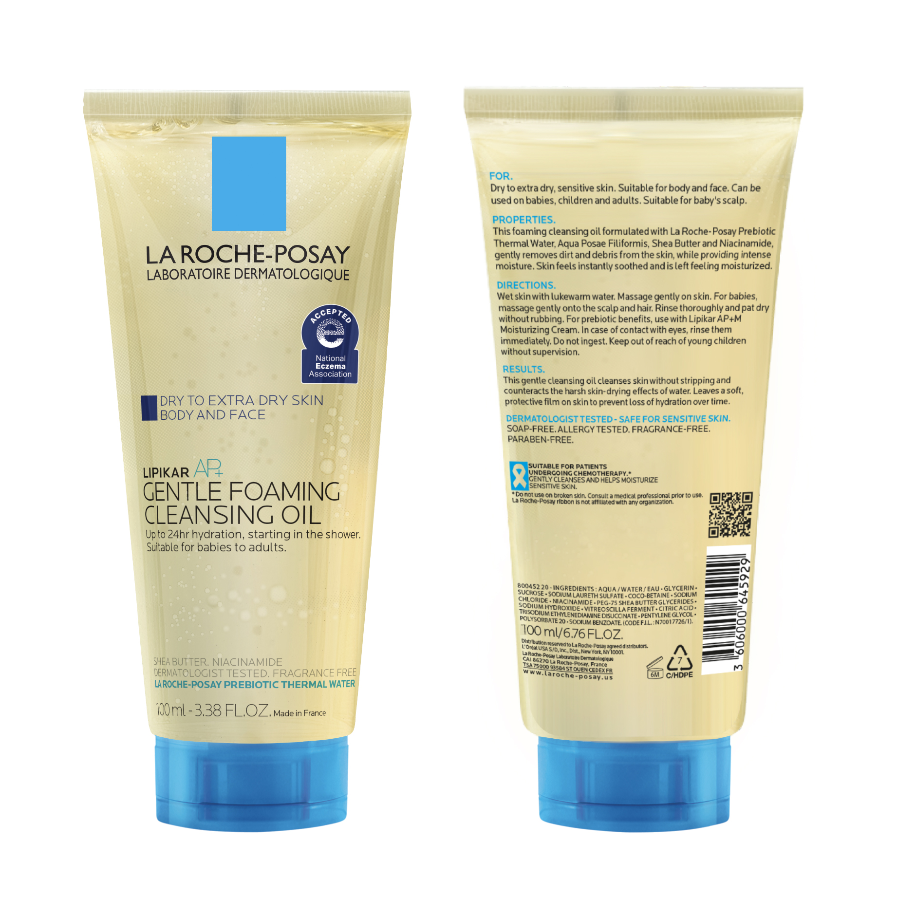La Roche-Posay Lipikar AP+ Foaming Cleansing Oil, 3.38 oz photo 7
