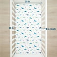 thumbnail image 5 of Shark Attack 100% Cotton Fitted Crib Sheet, 5 of 9