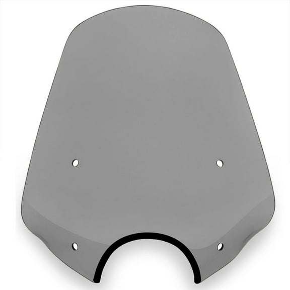 Memphis Shades Big Shot Windshield w/9" Headlight Cutout Black Smoke (MEP57212)