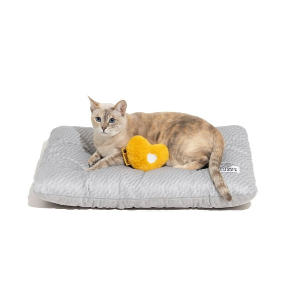 Alfombrilla de cama para mascotas Funny Fuzzy de 60 x 45 cm, lavable y reversible