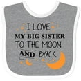 thumbnail image 3 of Inktastic I Love My Big Sister to the Moon and Back Boys or Girls Baby Bib, 3 of 4
