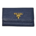 thumbnail image 1 of Pre-Owned PRADA Prada Metal 6-Key Case Blue Men's Women's Accessories Kaizuka Store... (Fair), 1 of 7
