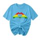 thumbnail image 5 of Camiseta de Cuello Redondo Impresa Nueva Moda Casual de Manga Corta de las Mujeres, Mezcla Ligera de Poliéster para la Primavera, 5 of 6