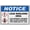 Warning Sign 3, variant on Notice Lead Shielding Area Sign 8"x12", Aluminum Tin Warning Signs for Home Outdoor Garden, Weatherproof Hazard Sign for Lab