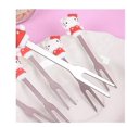 thumbnail image 4 of Fourchettes 6 Pcs Dessin Animé Hello Mini Fourchette à Fruits Chat Couverts Gâteau Dessert Enfants / Fourchettes Rouge, 4 of 5