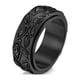 thumbnail image 1 of Jumpingount Anillo de banda giratorio fiesta de disfraces de cumpleaños nudillo estético hombres joyería regalos personalizados accesorios negro Type3 NO3, 1 of 6