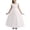 White, variant on Kids Dress Elegant Bow Knot Gown Fashion Beautiful Mesh Tulle for Formal Comfortable Dress Set