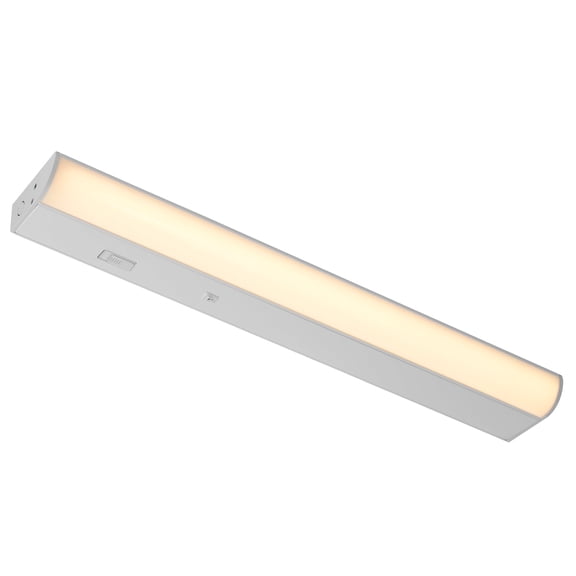 Maxxima 24 in. LED Under Cabinet Bar Light, Hardwired, 1100 Lumens, 5 CCT 2700K - 5000K, White, On/Off Switch