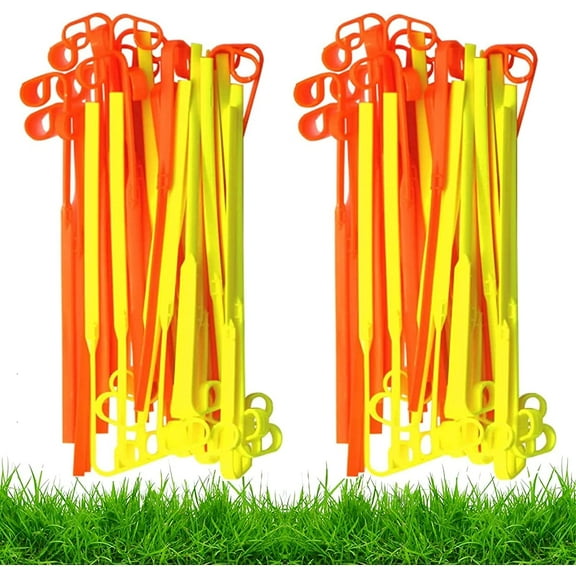 48-Pack Replacement Flexible Line Blades for Trimmer Edger,Most Universal Weed Eater Blades,Trimmer Head Replacement Blades,Thickened Durability Blades No Need to Twine