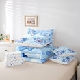 thumbnail image 6 of Castle Fairy Blue Axolotl Twin Bedding Sets,Floral Salamander Bedding Comforter Set, 6 of 8