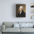 thumbnail image 2 of Trademark Fine Art Gilbert Stuart George Washington 1821 Canvas Wall Art - 14x19, 2 of 5