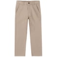 thumbnail image 1 of Pantalones IZOD para niños grandes, uniforme escolar, frente plano, sarga, color caqui, talla 8, 1 of 3