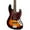 3-Color Sunburst, variant on Squier Classic Vibe '60s Fretted 4-String Solid Body Bass Guitars Daphne Blue
