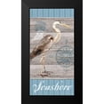 thumbnail image 2 of Appleman, Sam 9x14 Black Modern Framed Museum Art Print Titled - Seashore Heron, 2 of 5