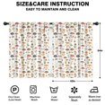 thumbnail image 2 of Blackout Kids Curtains,Mushroom and Flower White Pattern Children's Insulated Curtains Set Of 2,Bedroom Essentials,Toddler Room Decor 42"x54", 2 of 5