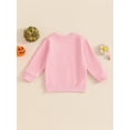 thumbnail image 4 of Suealasg Little Girl Boy Halloween Sweatshirt Long Sleeve Pumpkin Embroidery Sweatshirt Tops 6M 1T 2T 3T 4T 5T Toddler Boy Girl Halloween Pullover Sweatshirt, 4 of 7