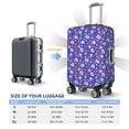 thumbnail image 4 of Kdxio colorful Skull flower leaf Pattern Luggage Cover for Travel,Elastic and Durable,Fits 18-32 Inch,Anti-Scratch Suitcase Protector-No luggage included, 4 of 5