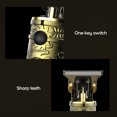 thumbnail image 3 of Graflsoa Professional Metal Hair Clipper with Retro Design, Stainless Steel Blade, LCD Display, and Charging Base, 1500mAh Battery, 180 Min Runtime, 4 Limit Combs Included, 3 of 6