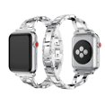 thumbnail image 2 of Wrist Band Compatible with Apple Watch Series 1 2 3 Women Stainless Metal Bracelet Band for iWatch 38mm, 2 of 8