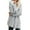 Gray, variant on TUWABEII Hooded Cardigan Sweaters for Women,Womens Oversized Zip Down Coat Outwear with Pocket