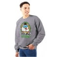 thumbnail image 3 of St Paddys Feeling Lucky Tootsie Owl Sweatshirt for Men or Women Brisco Brands S, 3 of 6