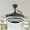 Black, variant on Dawn Whisper 42-Inch Retractable Ceiling Fan with 6-Speed, LED Light, CCT Dimmable, DC Motor, Reversible Blades, Remote Control, Timing Option (Gold)