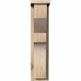 thumbnail image 2 of 6"W x 10"D x 26"H Monterey Rough Sawn Corbel w/Backplate, Douglas Fir, 2 of 9