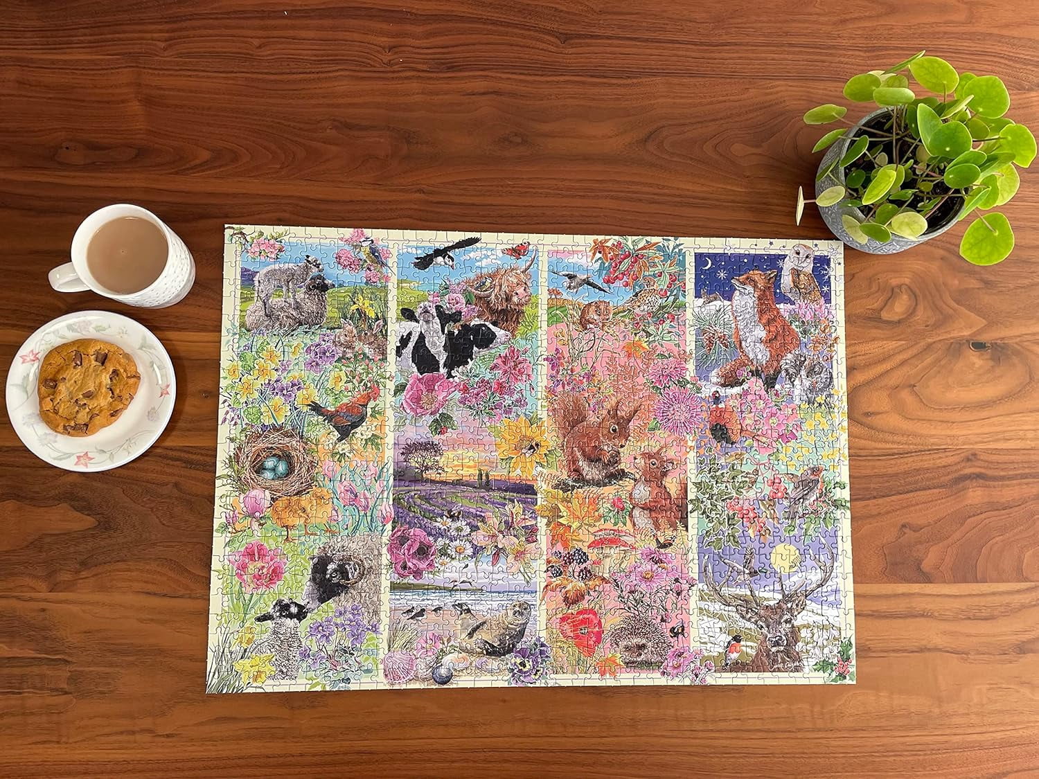 Gibsons Games Through the Seasons 1000 Piece Adult Jigsaw Puzzle