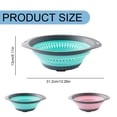 thumbnail image 3 of Dish Drying Rack Colander and Strainer Silicone Strainer Colanders & Strainers for Vegetable and Kitchen Valentine Decorations Best Valentine Gifts 2026, 3 of 9