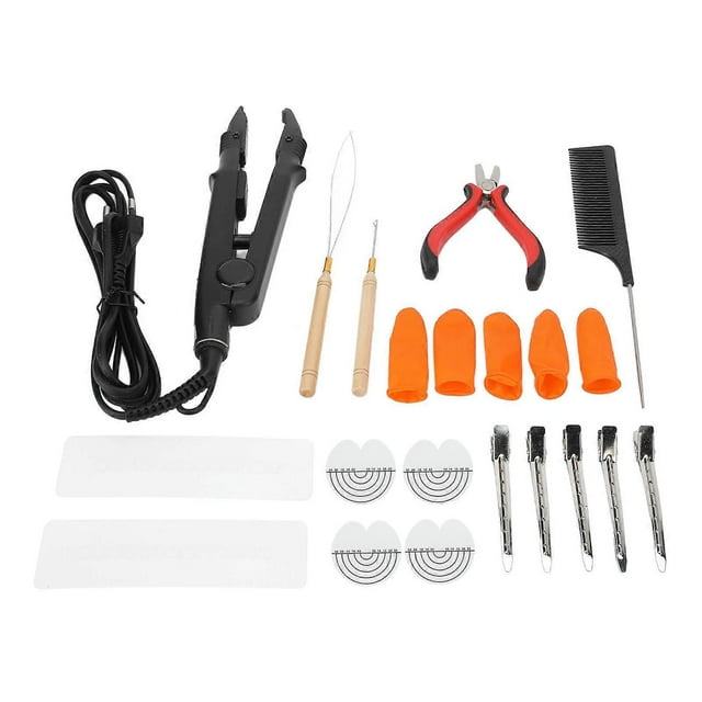 Hair Extension Iron Kit Constant Temperature Adjustable Hair Connectors for Salon Hairdressing EU Plug 220-240V