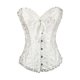 thumbnail image 1 of Corsé gótico de palacio yuxing corsé moldeador jacquard blanco talla S, 1 of 4