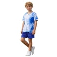 thumbnail image 7 of Amidoa Girls 2 Piece Outfits Summer Clothes Short Sleeve Cute T-Shirt and Casual Shorts Kids Clothing Sets Blue Size 5T, 7 of 7