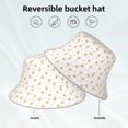 thumbnail image 2 of Xecao Gold Snowflake Stripes Print Men and Women Night Reflective Hat Runner Cap Visor Bucket Hat Boonie Cap, 2 of 6