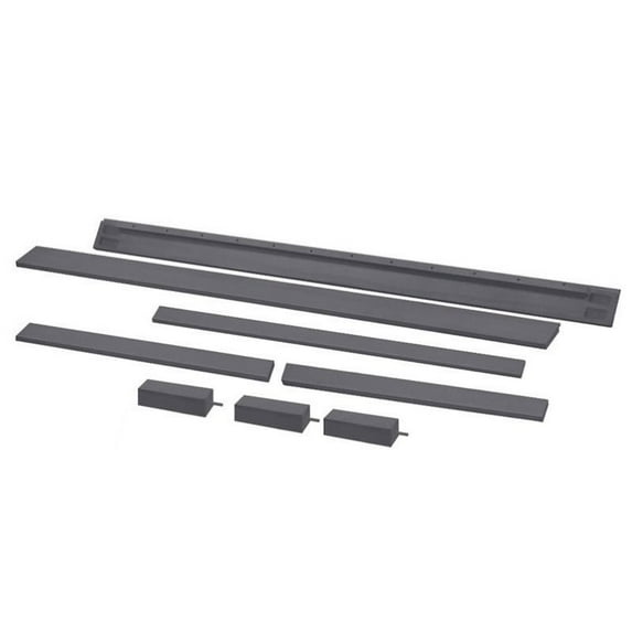 Million Dollar Baby Classic Full Size Bed Conversion Rails in Gray