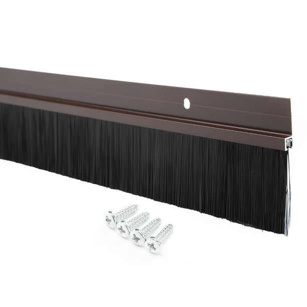 Cepillo para puerta Unique Bargains Aleación de aluminio Marrón 2 pulgadas 1000mmx72mm