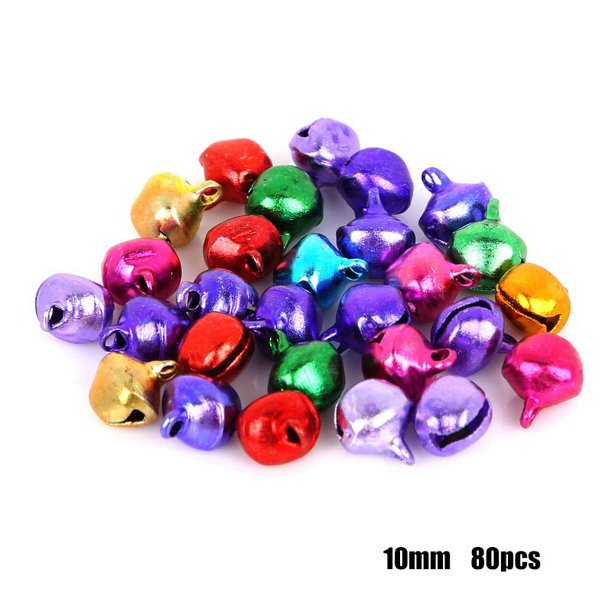 Cuentas sueltas de aluminio para decoración de fiestas, Cascabel pequeño de 30-200 piezas para decoración de árbol de Navidad, accesorios para manualidades DIY