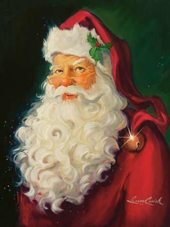 Santa Canvas Art -