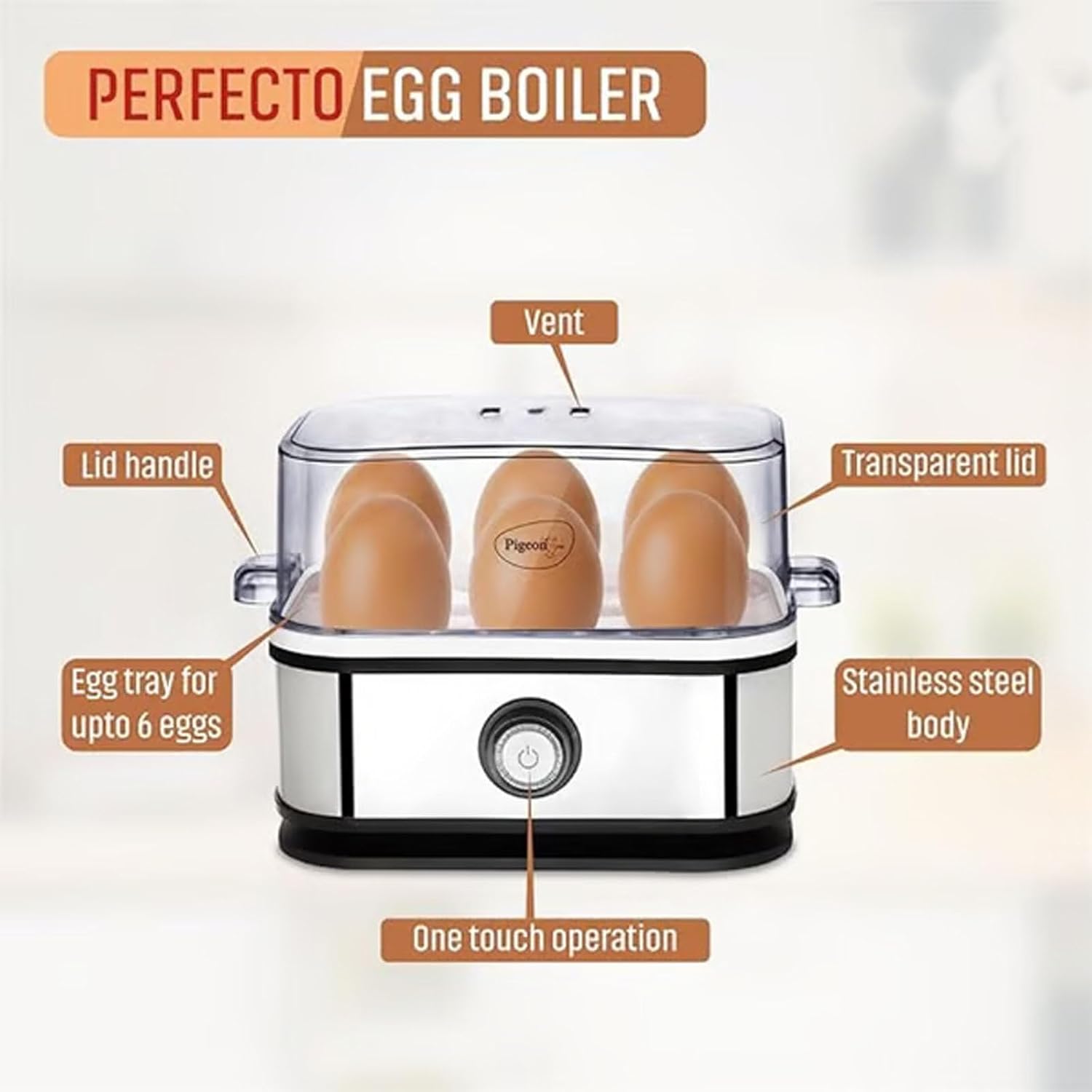 Sunny Side Up Egg Maker, 2025 New Sunny Side Master Egg Cooker 6 Egg Capacity, Soft, Medium, Hard Boiled, Poacher, Stainless Steel Electric Rapid Eggs Cooker With Auto Shut-Off, BPA Free (1 PCS)