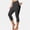 Black, variant on Abdominal Control Padded Yoga Pants for Women Breathable Lightweight with Pockets Sport Pants