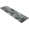 thumbnail image 5 of HR Premium Super Soft Polyester Abstract Area Rug with Monochromatic/Linear Pattern in Steel, Gray, Blue & Multi-Color - Luxurious and Durable Home Decor, 5 of 7